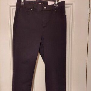 NWT White House Black Market Black Slim Crop Jeans size 10